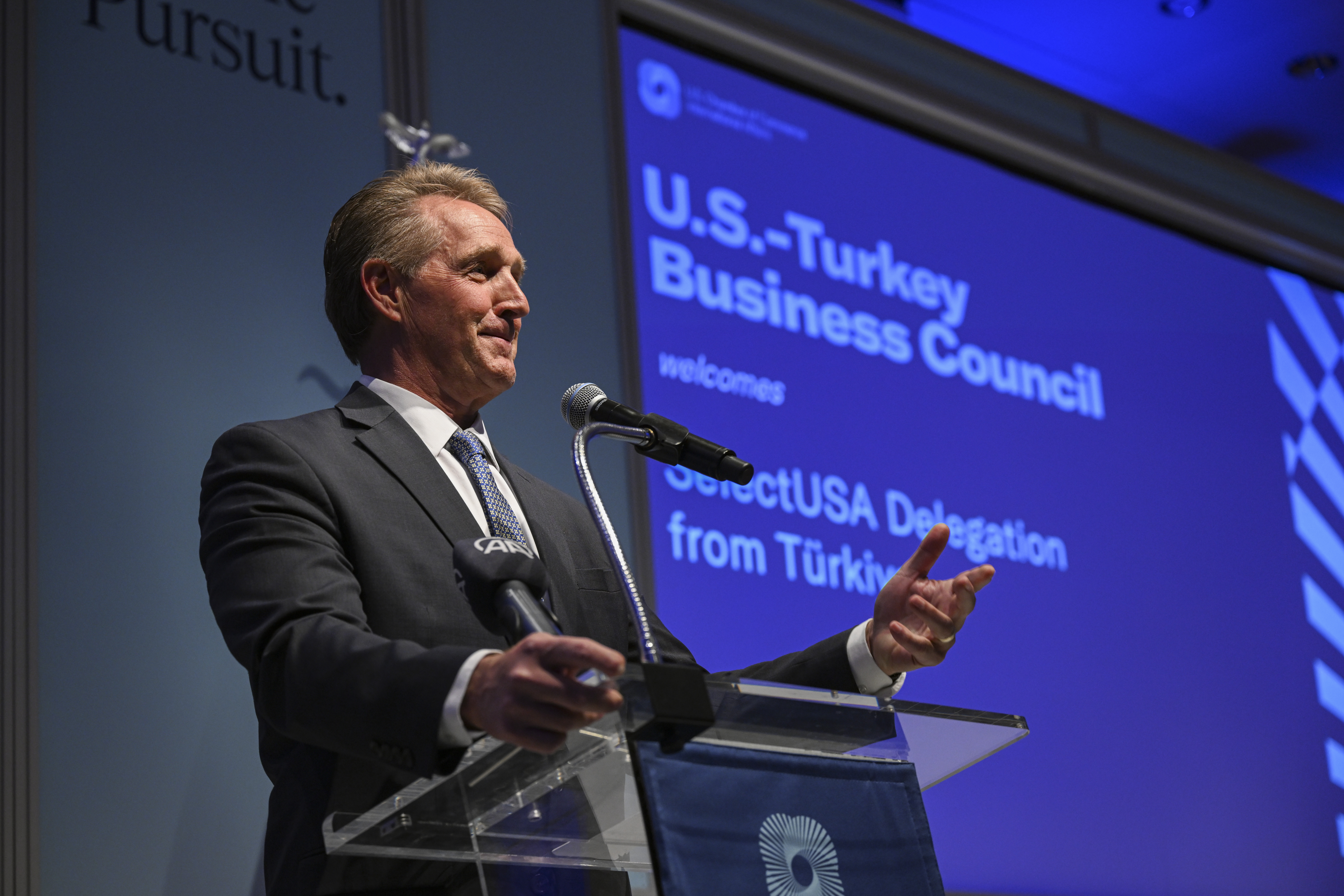 Türk ve ABD iş dünyası ABD-Türkiye İş Konseyi'nin resepsiyonunda bir araya geldi