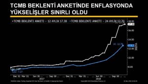  12 aylık enflasyon beklentisi yüzde 17.38