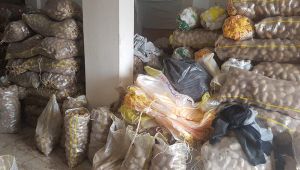 Stokçu baskınından 35 ton patates çıktı