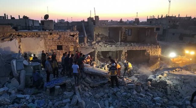 İdlib'e hava saldırıları: 5 kişi hayatını kaybetti