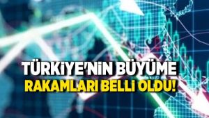 Büyüme rakamları belli oldu (Yılın üçüncü çeyreği)