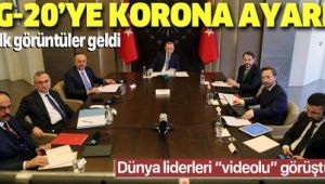 Cumhurbaşkanı Erdoğan G20 liderler zirvesine video konferansla katıldı