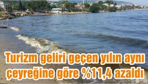 Turizm geliri geçen yılın aynı çeyreğine göre %11,4 azaldı 