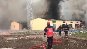 Sakarya'da havai fişek fabrikasında patlama