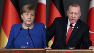 Cumhurbaşkanı Erdoğan Merkel'le görüştü