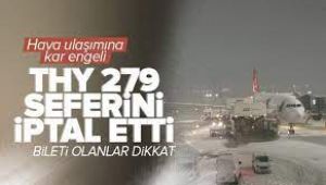 THY'nin iptal ettiği sefer sayısı 279'a yükseldi
