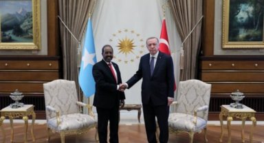 Cumhurbaşkanı Erdoğan, Somali Cumhurbaşkanı Mahmud ile ortak basın toplantısı düzenliyor