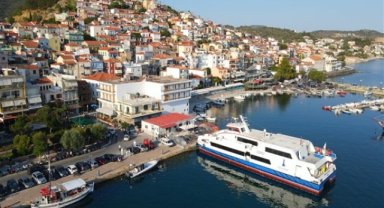 Midilli'nin Plomari Limanı dostluk rüzgarıyla açıldı