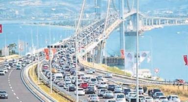 Osmangazi Köprüsü'nde araç geçiş rekoru