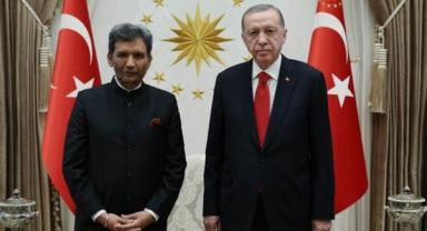 Cumhurbaşkanı Erdoğan, Hindistan Büyükelçisi Paul'u kabul etti