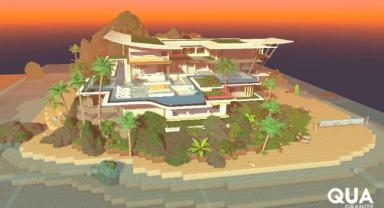 QUA, Sandbox’taki adasında villa tasarımını tamamladı
