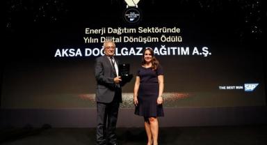 Sektöründe yılın dijital dönüşüm ödülü Aksa Doğalgaz’ın