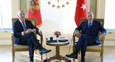 CUMHURBAŞKANI ERDOĞAN KARABAĞ CUMHURBAŞKANI CUKANOVİÇ İLE BİR ARADA