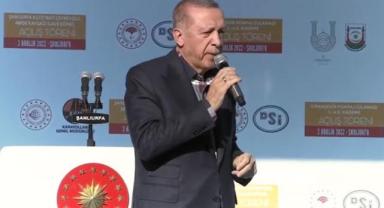 Erdoğan: Şanlıurfa'da yenilenebilir enerji endüstri bölgesi kuruyoruz