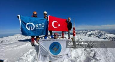 Dağcılar, Kaçkar Kış Zirve Tırmanışı gerçekleştirdi