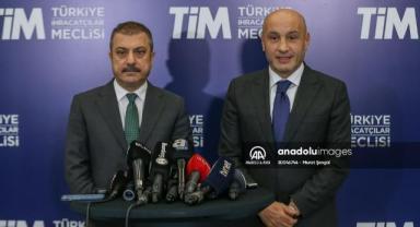 TCMB Başkanı Kavcıoğlu ihracatçılarla buluştu
