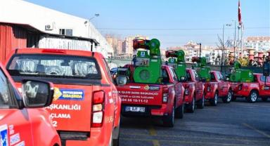 ABB’nin ilaçlama ekipleri, Kahramanmaraş’a doğru yola çıktı