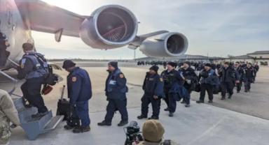 ABD'nin Türkiye'ye gönderdiği arama kurtarma ekibi İncirlik'e ulaştı