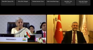 Bakan Nebati, G20 Maliye Bakanları ve Merkez Bankası Başkanları Toplantısı'na çevrim içi katıldı