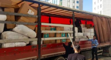 Bornova Belediyesi ve iş dünyası, bölgelere tıbbi yardım malzemesi gönderdi