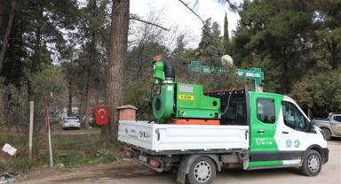 Bursa Büyükşehir ekipleri, Hatay’da uçkunla mücadeleye başladı