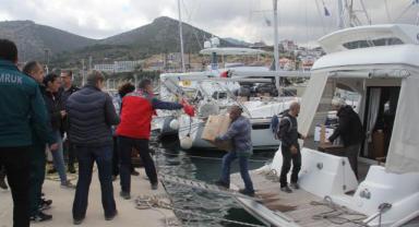 Rodos ve Sömbeki adalarından deprem bölgesine yardımlar sürüyor