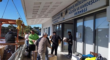 Yunanistan'ın Rodos Adası'ndan ikinci kez depremzedeler için yardım geldi