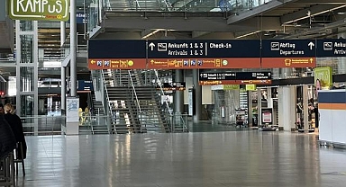 Almanya'da grevler nedeniyle bazı havalimanlarında pazar ve pazartesi uçuşlar iptal edildi