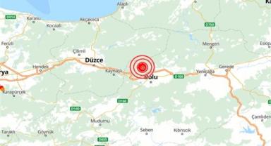 Bolu'da 4.7 büyüklüğünde deprem