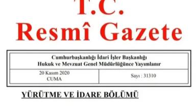Resmi Gazete başlıkları