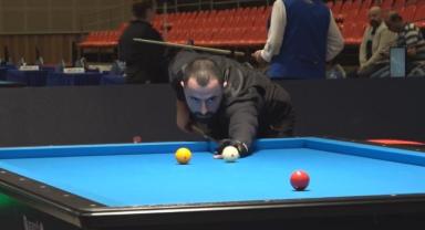Berkay Karakurt, Antalya'da düzenlenen Avrupa Bilardo Şampiyonası'nda ikinci oldu