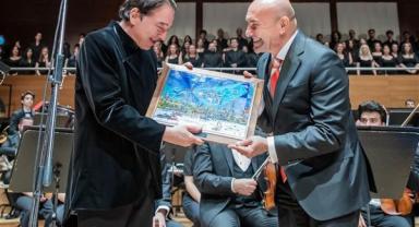 Fazıl Say'ın bestelediği 100. Yıl Marşı ilk kez sahnede seslendirildi