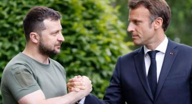 Zelenskiy, Fransa Cumhurbaşkanı Macron ile telefonda görüştü
