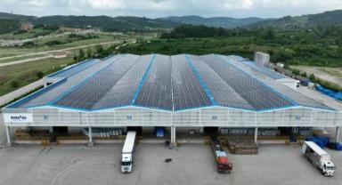 Bursa su fabrikasında elektrik üretiliyor