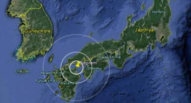Japonya'nın batısında 6,3 büyüklüğünde deprem oldu