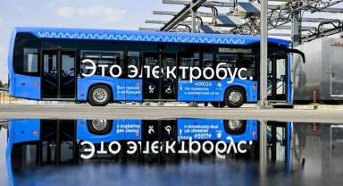 Moskova'da elektrikli otobüsler artıyor