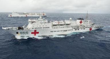 Çin Deniz Kuvvetleri’ne ait gemi 250 bin kişiye sağlık hizmeti verdi