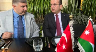 Türkiye'nin Amman Büyükelçisi Ozan, Ürdünlü iş insanlarıyla 