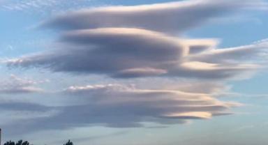 Amasya'da mercek bulutu görüntülendi