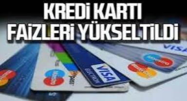 Kredi kartı faizleri yükseltildi