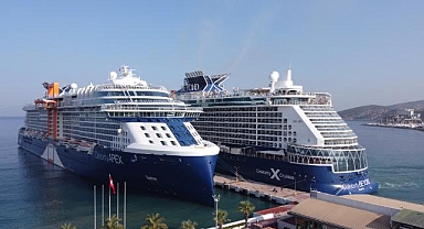 Kuşadası'nda kruvaziyer hareketliliği sonbaharda da sürüyor