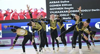 Aerobik Cimnastik Avrupa Şampiyonası Antalya'da başladı