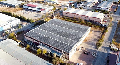 Aksaray'da fabrikaya kurulan güneş panelleriyle ekonomiye katkı