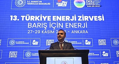 Bakan Kacır, 13. Türkiye Enerji Zirvesi'nde konuştu: