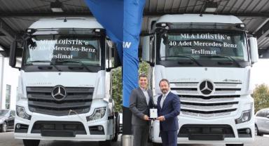 MLA Lojistik, araç filosunu 40 adet Mercedes-Benz Actros 1845 çekici ile genişletti 