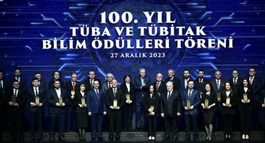100. Yıl TÜBİTAK ve TÜBA Bilim Ödülleri Töreni gerçekleştirildi