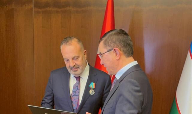 Aksa Enerji CEO’su Cemil Kazancı’ya “Özbekistan Dostluk Nişanı” verildi