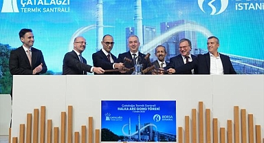 Borsa İstanbul'da gong, ÇATES için çaldı