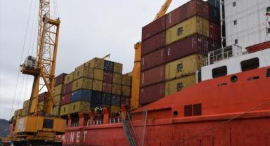 Giresun Limanı'nda konteyner taşımacılığı başladı