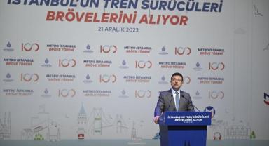 İBB'nin metro ve tramvaylarında çalışacak 311 sürücüye bröveleri verildi